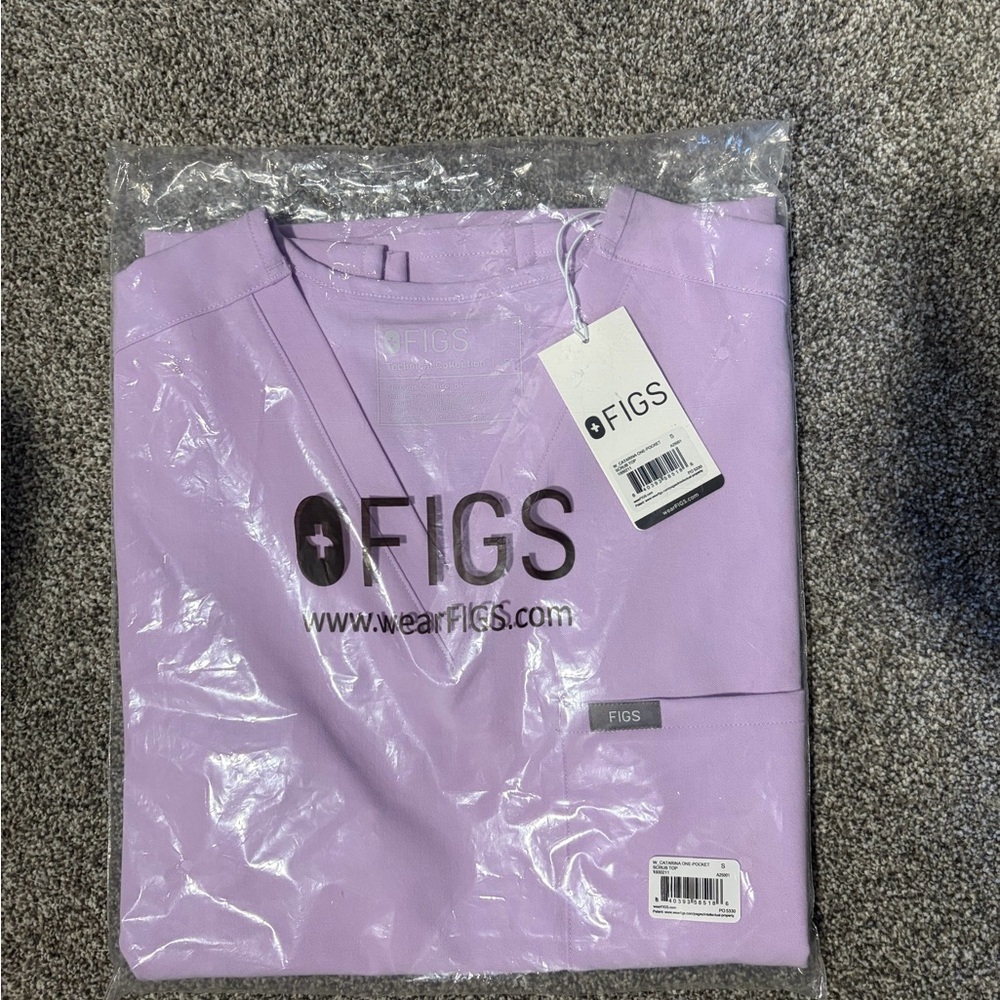 Figs Lavender haze One-Pocket Scrub Top